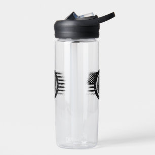 Cool Pickleball Sport USA Grunge Flag - Pickleball Water Bottle