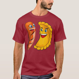 Cool Pierogi And Kielbasa Polish Food Funny T-Shirt