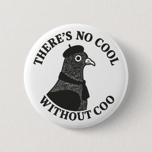 Cool Pigeon 2 Inch Round Button