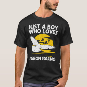 Cool Pigeon Racing For Boys Kids Homing Pigeon Rac T-Shirt