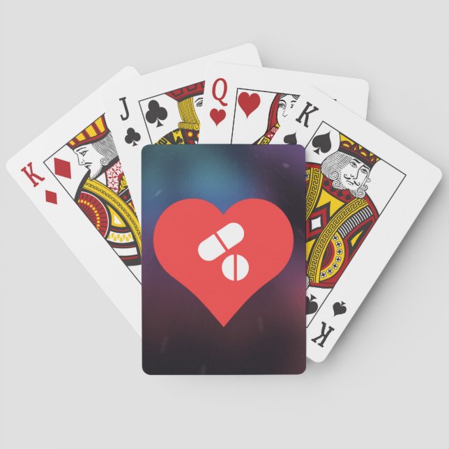 Cool Pills Picto Playing Cards (Back)