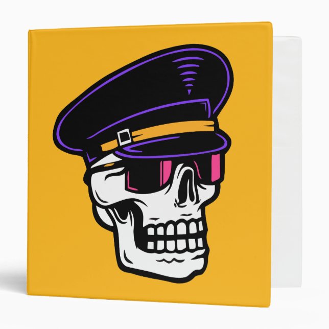 Cool Pilot Skull Binder (Front/Inside)