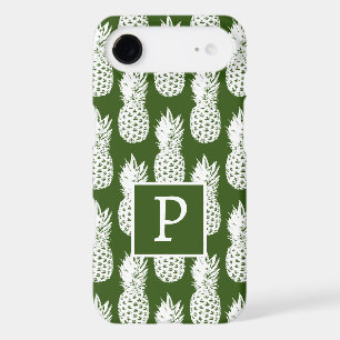Cool pineapple ananas pattern custom monogram