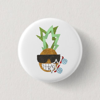 Cool Pineapple Badge 1 Inch Round Button