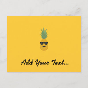 cool pineapple postcard