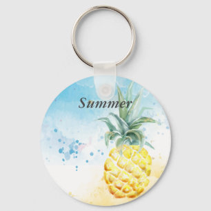 Cool Pineapple Summer  Keychain