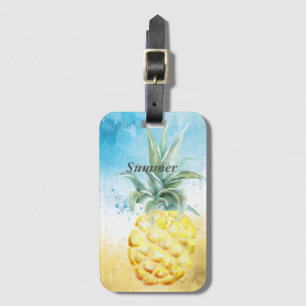 Cool Pineapple Summer  Luggage Tag