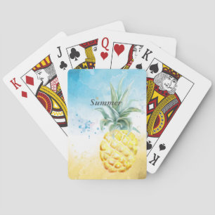 Cool Pineapple Summer Playing Cards