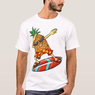 Cool Pineapple Surfing Funny Fruit Surfer Fan T-Shirt