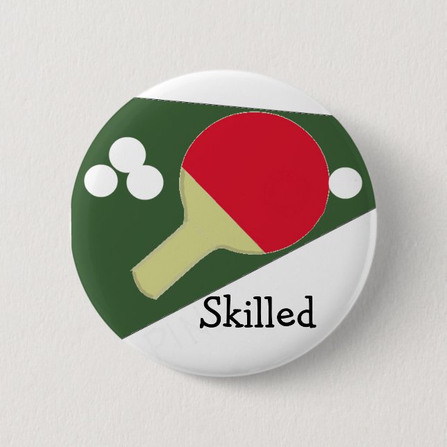 Cool Ping Pong Design 2 Inch Round Button (Front)