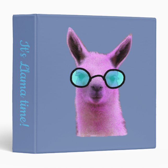 Cool Pink Llama! Binder (Front/Spine)