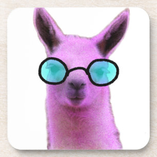 Cool Pink Llama! Coaster