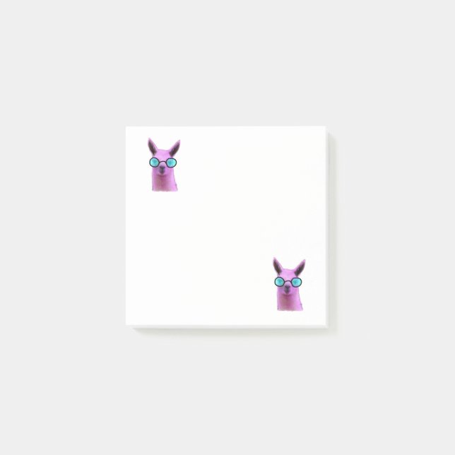 Cool Pink Llama! Post-it Notes (Front)