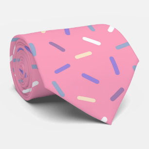 cool pink sprinkle pattern tiled tie