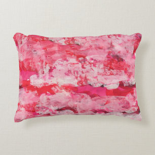 Cool pink texture. art, artistic, blur, bright, br accent pillow