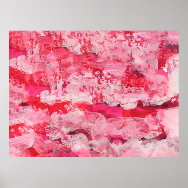 Cool pink texture. art, artistic, blur, bright, br poster (Front)