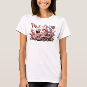 Cool Pink TRUE TO WINE Graphic Tee