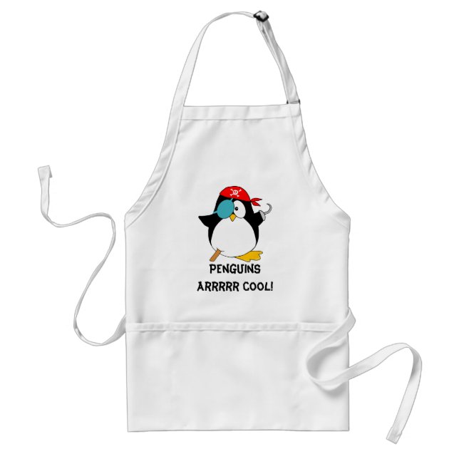 Cool Pirate Penguin Standard Apron (Front)