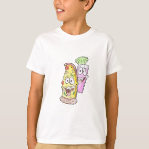 Cool Pizza & Ice Cocktail Drink T-Shirt