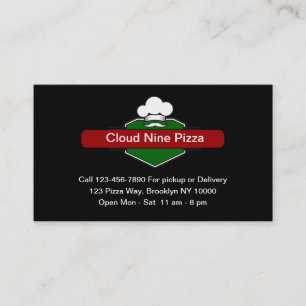 Cool Pizza Italien Restaurant Cartes de visite