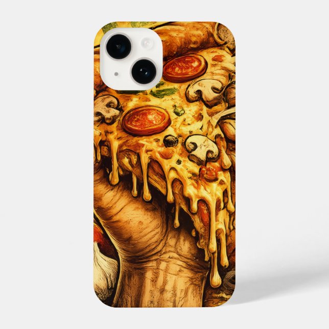 Cool Pizza Lover Phone Case – Funny Pizza Slice Ae (Back)