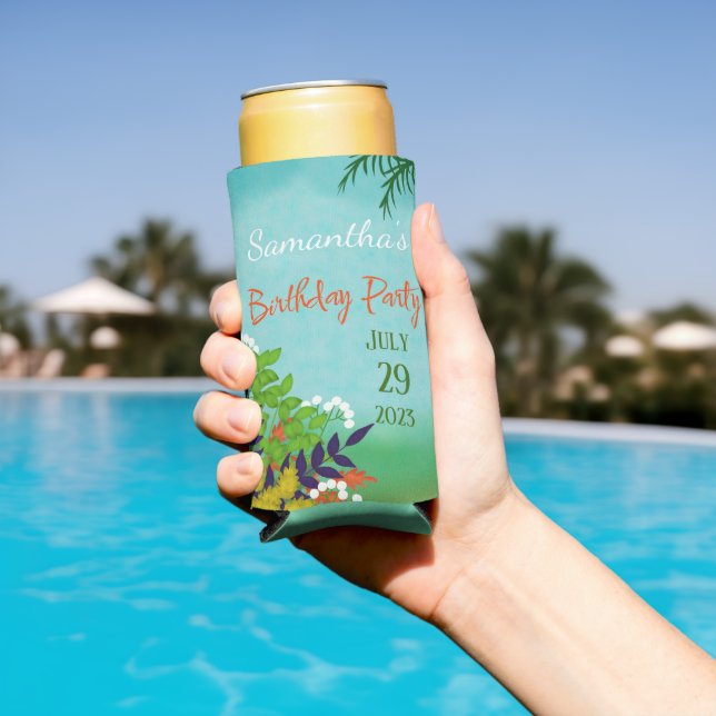 Cool Plants in cool Garden Seltzer Can Cooler (In Situ Pool)