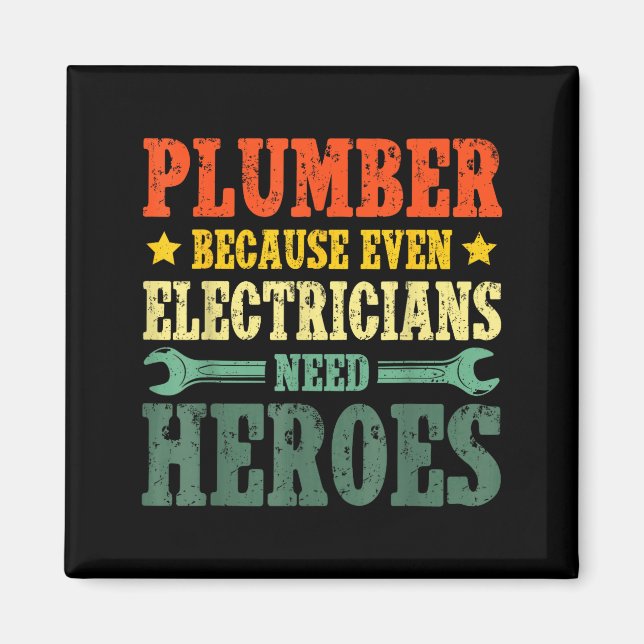 Cool Plumber Costume For Men Women Plumbing Tool P Magnet (Front)