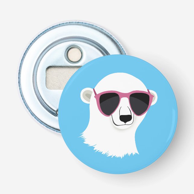 Cool Polar Bear Bottle Opener (Front)