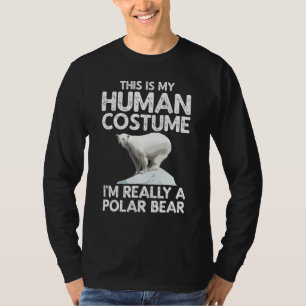 Cool Polar Bear For Men Women Human Costume Animal T-Shirt