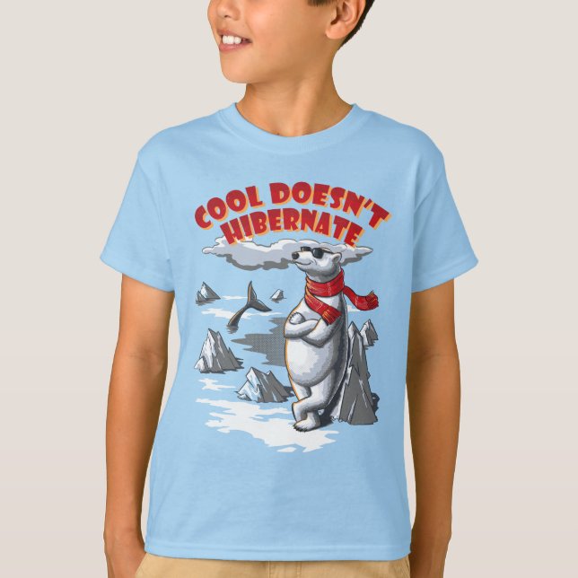 Cool Polar Bear T-Shirt (Front)
