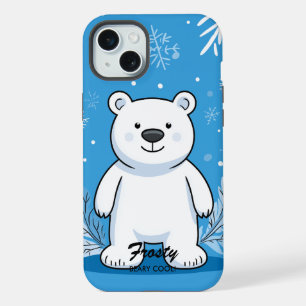 Cool Polar Bear Vibes - Cozy Winter Charm iPhone 15 Plus Case