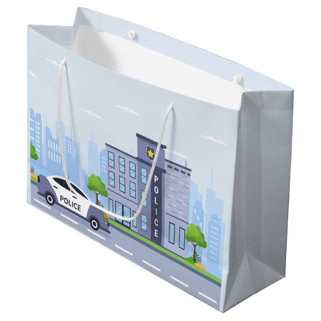 cool Police de la partie Grand sac cadeau (Devant Angle)