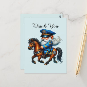 Cool Police thank you  Postcard
