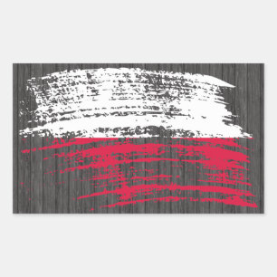 Cool Polish flag design Sticker