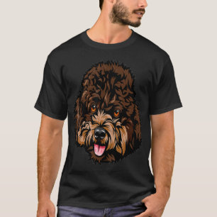 Cool Poodle Dog Face T-Shirt