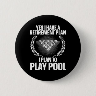Cool Pool Design For Men Women Billiards Lover Poo 2 Inch Round Button