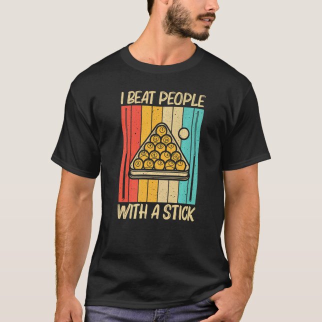 Cool Pool For Men Women Snooker Billiards 8 Ball P T-Shirt (Front)