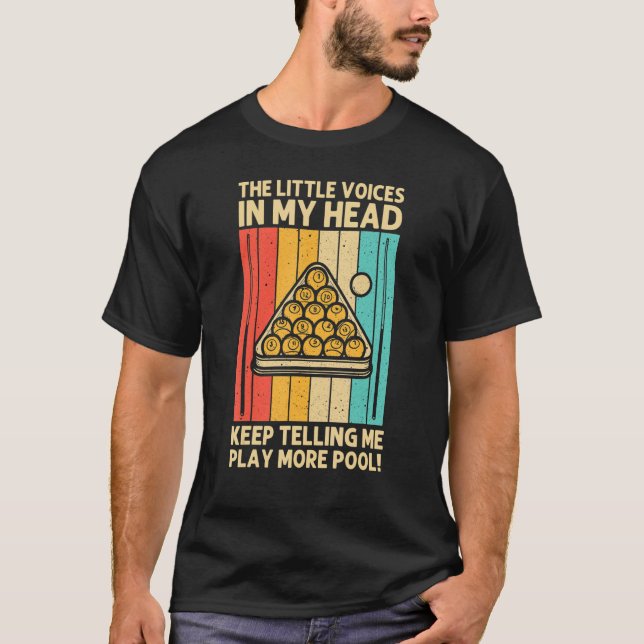 Cool Pool For Men Women Snooker Billiards 8 Ball P T-Shirt (Front)