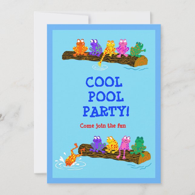 Cool Pool Party! Invitation (Front)