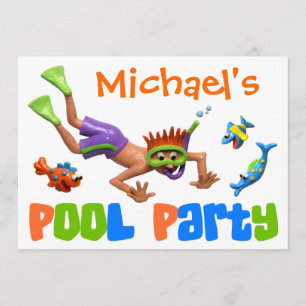 Cool Pool Party Invitation