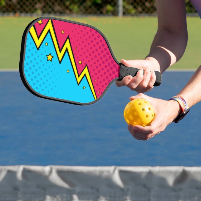 Cool Pop Art  Lightning Pickleball Paddle (Insitu)