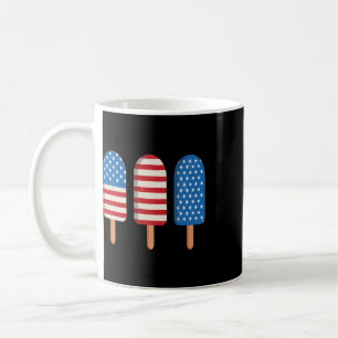 Cool Popsicle American Flag Patriotic 4th Of July Coffee Mug