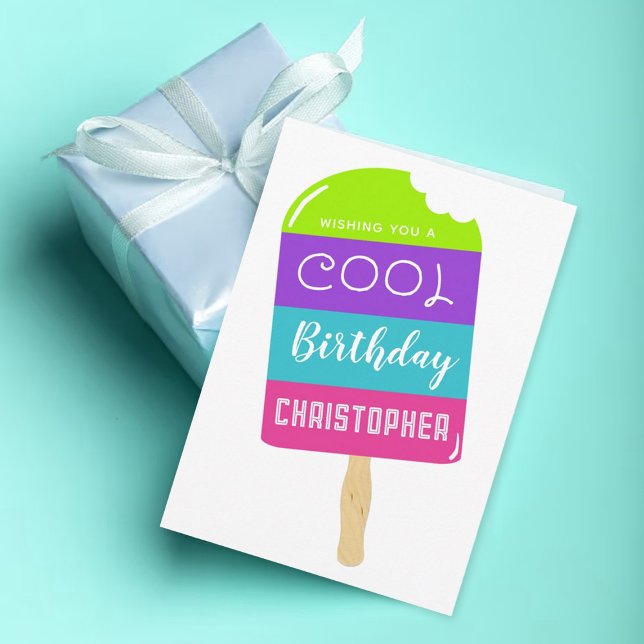 Cool Popsicle Birthday Card (Creator Uploaded)