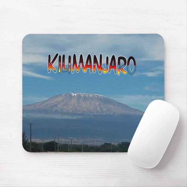 Cool Popular walkable climbable Mount Kilimanjaro Mouse Pad (With Mouse)