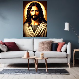Cool portrait of Jesus Christ | AI Art Poster