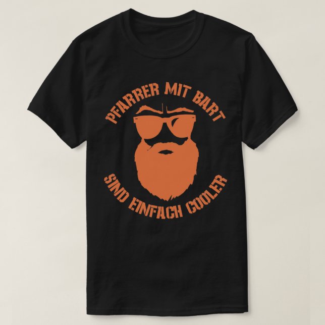 Cool priest with a full beard T-Shirt (Design Front)