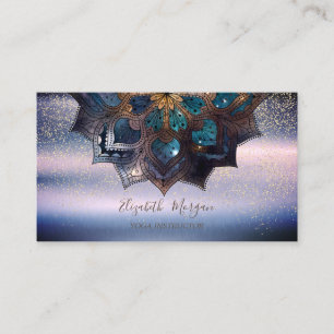 Cool Professional Elegant Mandala,Confetti Yoga  Business Card