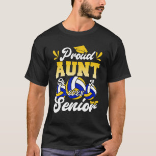 Cool Proud Aunt of a Volleyball Senior 2023 Gradua T-Shirt