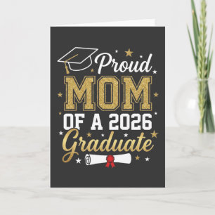 Cool Proud Mom Class of 2026, Graduation Gift Card