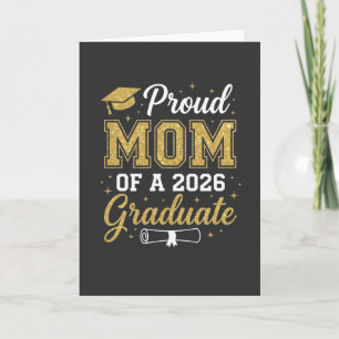 Cool Proud Mom Class of 2026, Graduation Gift for Card